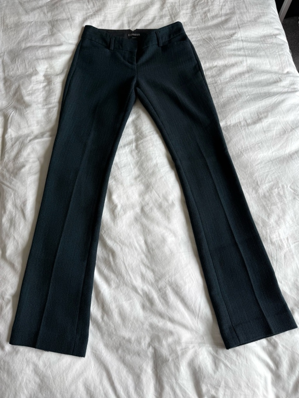 Express Black & Teal Knit Trousers